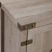 44 inch Rustic Farmhouse Barn Door Console - White Oak