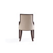 Grand 2-Piece Beech Wood Faux Leather Upholstered Dining Armchair Set