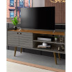Bogart 53.54" Medium Density Fiberboard 3-Shelf Television Stand