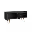 Bogart 53.54" Medium Density Fiberboard 3-Shelf Television Stand