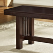 60" Cappuccino Wood Kichen Dining Bench