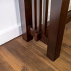 60" Cappuccino Wood Kichen Dining Bench