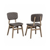 Alden Bay Modern Diamond Stitch Upholstered Dining Chair, Set of 2