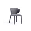 Conrad 2-Piece Woven Tweed Upholstered Dining Chair Set