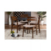 Devlin Mid-Century Modern Transitional Fabric Upholstered 4 Piece Dining Chair Set