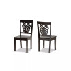 Gervais Modern and Contemporary Transitional 2-Piece Finished Wood Dining Chair Set