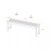Acacia Wood Patio Dining Bench