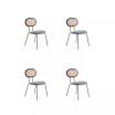 Jardin 4-Piece Upholstered Metal Dining Chair