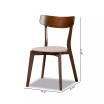 Iora Mid-Century Modern Transitional Fabric Upholstered 4 Piece Dining Chair Set