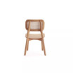 Versailles 4-Piece Square Ash Wood and Natural Cane Dining Chair
