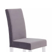 Dalia Modern and Contemporary Dining Chair in Black Velvet with Acrylic Legs - Set of 2