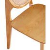 Versailles 4-Piece Round Ash Wood and Natural Cane Dining Chair