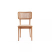Giverny 2-Piece Ash Wood and Natural Cane Versatile Dining Chair