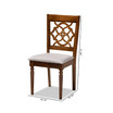 Lylah Modern and Contemporary Fabric Upholstered 4 Piece Dining Chair Set