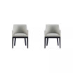 Gansevoort 2 Piece Beech Wood Faux Leather Upholstered Dining Armchair Set