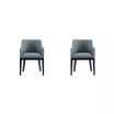 Gansevoort 2 Piece Beech Wood Faux Leather Upholstered Dining Armchair Set