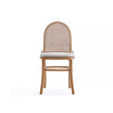 Paragon 2-Piece Ash Wood and Natural Cane Upholstered Dining Chair