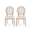 Phinnaeus French Country Dining Chairs Set, 2 Piece