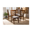 Brigitte Modern and Contemporary Fabric Upholstered 4 Piece Dining Chair Set