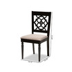 Renaud Modern and Contemporary Fabric Upholstered 2 Piece Dining Chair Set Set