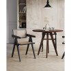 Hamlet 2-Piece Ash Wood and Natural Cane Rectangular Seat Dining Arm Chair