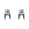 Gansevoort 2-Piece Beech Wood Faux Leather Upholstered Dining Chair Set
