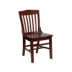 School House Back Wooden Restaurant Dining Chair