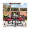 Set of 2 Dining Chairs with Cushions