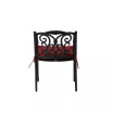 Set of 2 Dining Chairs with Cushions
