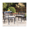 Set of 2 Dining Chairs with Cushions