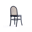 Paragon 4-Piece Ash Wood and Natural Cane Upholstered Dining Chair