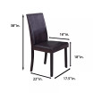 Megan Contemporary Dining Side Chairs, Set of 2