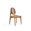 Versailles 2-Piece Round Ash Wood and Natural Cane Dining Chair