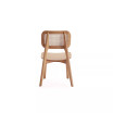Versailles 2-Piece Square Ash Wood and Natural Cane Dining Chair