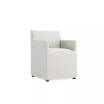 Anna 2 Piece Faux Leather Upholstered Square Dining Armchair Set