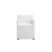 Anna 2 Piece Faux Leather Upholstered Square Dining Armchair Set