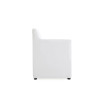 Anna 2 Piece Faux Leather Upholstered Square Dining Armchair Set