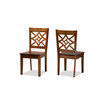 Nicolette Modern and Contemporary 2-Piece Finished Wood Dining Chair Set