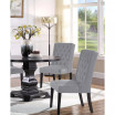 Newport Upholstered Side Chairs with Tufted Back, Set of 2