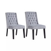 Newport Upholstered Side Chairs with Tufted Back, Set of 2