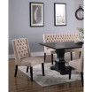 Newport Upholstered Side Chairs with Tufted Back, Set of 2