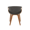 Curvo Mid-Century Modern Dining Accent Chair
