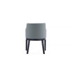Gansevoort 22.5" L Beech Wood Faux Leather Upholstered Dining Armchair
