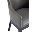 Gansevoort 22.5" L Beech Wood Faux Leather Upholstered Dining Armchair