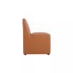 Anna 2 Piece Faux Leather Upholstered Square Dining Chair Set