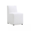 Anna 2 Piece Faux Leather Upholstered Square Dining Chair Set