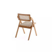 Lambinet 2-Piece Ash Wood and Natural Cane Folding Dining Chair