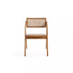 Lambinet 2-Piece Ash Wood and Natural Cane Folding Dining Chair