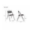 Lambinet 2-Piece Ash Wood and Natural Cane Folding Dining Chair