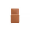 Anna 18.9" L Faux Leather Upholstered Square Dining Chair